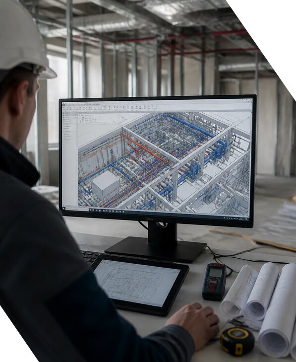 Создание BIM модели инженерных сетей для объектов в Борисоглебске